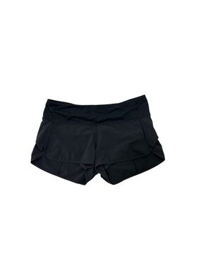 lululemon running shorts in black sz 6